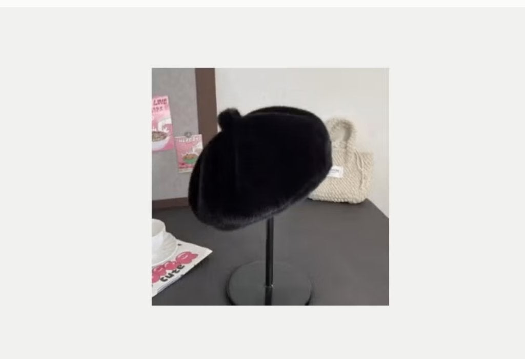 Prachtige dames baret van pluche voor de winter, Kleding | Dames, Ophalen of Verzenden, Nieuw, Sjaal