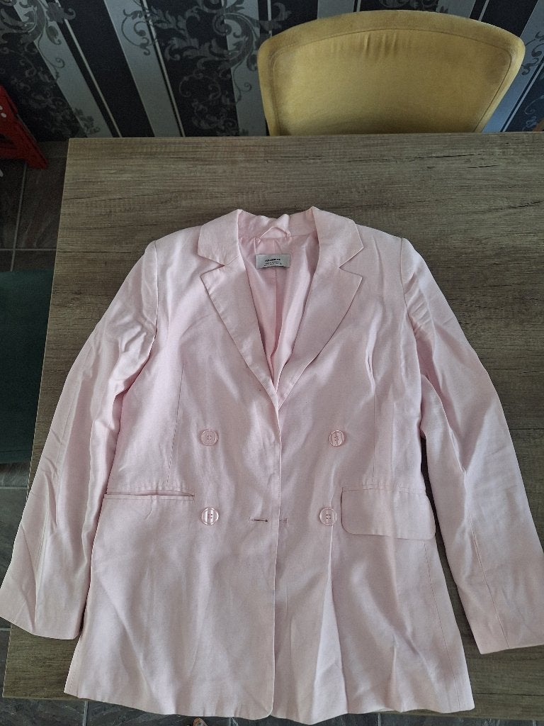 Roze blazer van Pull&Bear - Maat S, Ophalen, Pull&Bear, Zo goed als nieuw, Jasje