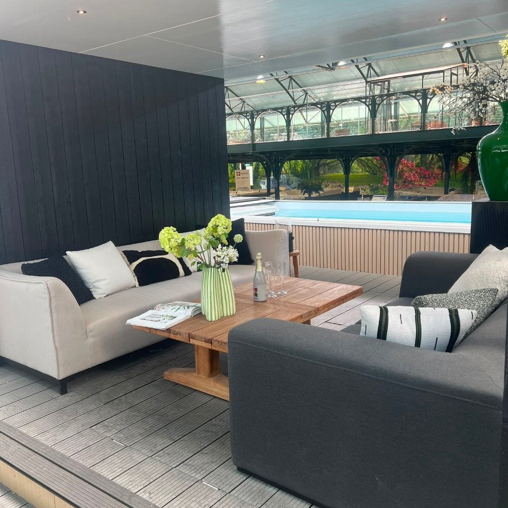 Elegant Loungeset | Showroommodel, Ophalen, Gebruikt, 6 zitplaatsen, Bank