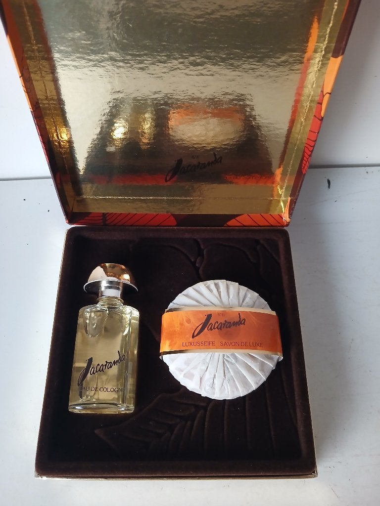 RARITEIT !!!! geschenkdoos 4711 Jacaranda eau de cologne en, Verzenden, Nieuw, Parfumfles, Gevuld