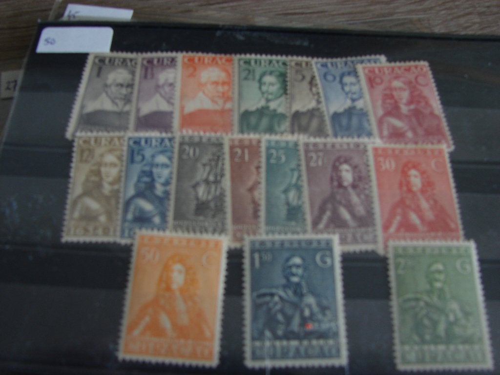 Curacao nr 104--120 ongebruikt, Ophalen of Verzenden