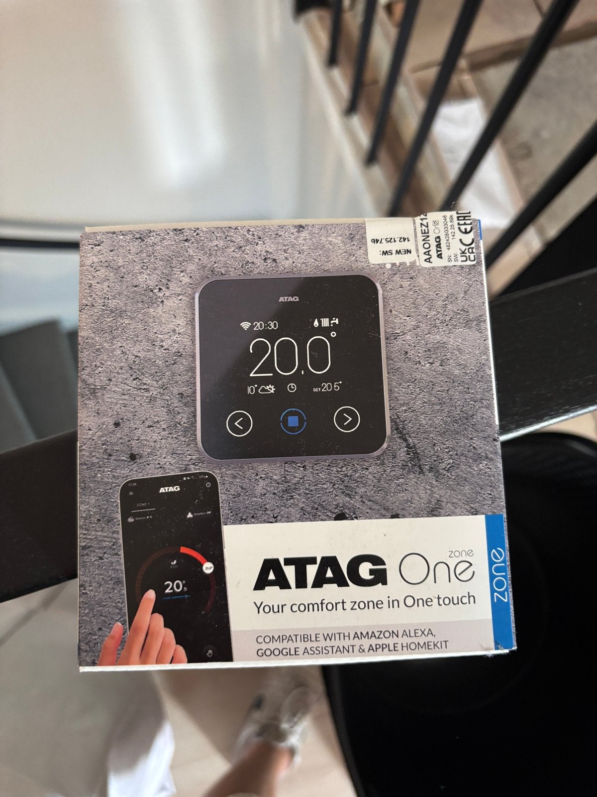 ATAG One Zone Slimme Thermostaat - Nieuw in doos, Doe-het-zelf en Verbouw, Thermostaten, Ophalen, Slimme thermostaat, Nieuw