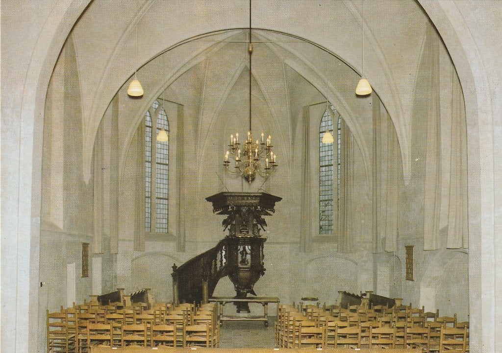 STEENWIJKERWOLD Ned. Herv. Kerk Interieur met Preekstoel, Verzenden, 1980 tot heden, Ongelopen, Overijssel