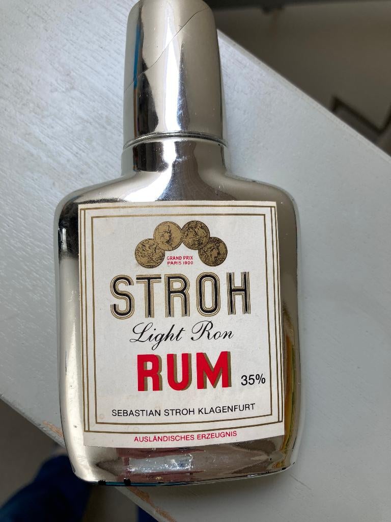 Zakflacon stroh rum, Verzamelen, Verzenden, Zo goed als nieuw, Overige typen