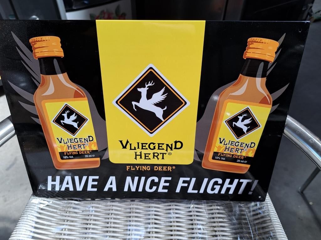 Vliegend hert decoratie bord, Ophalen, Reclamebord