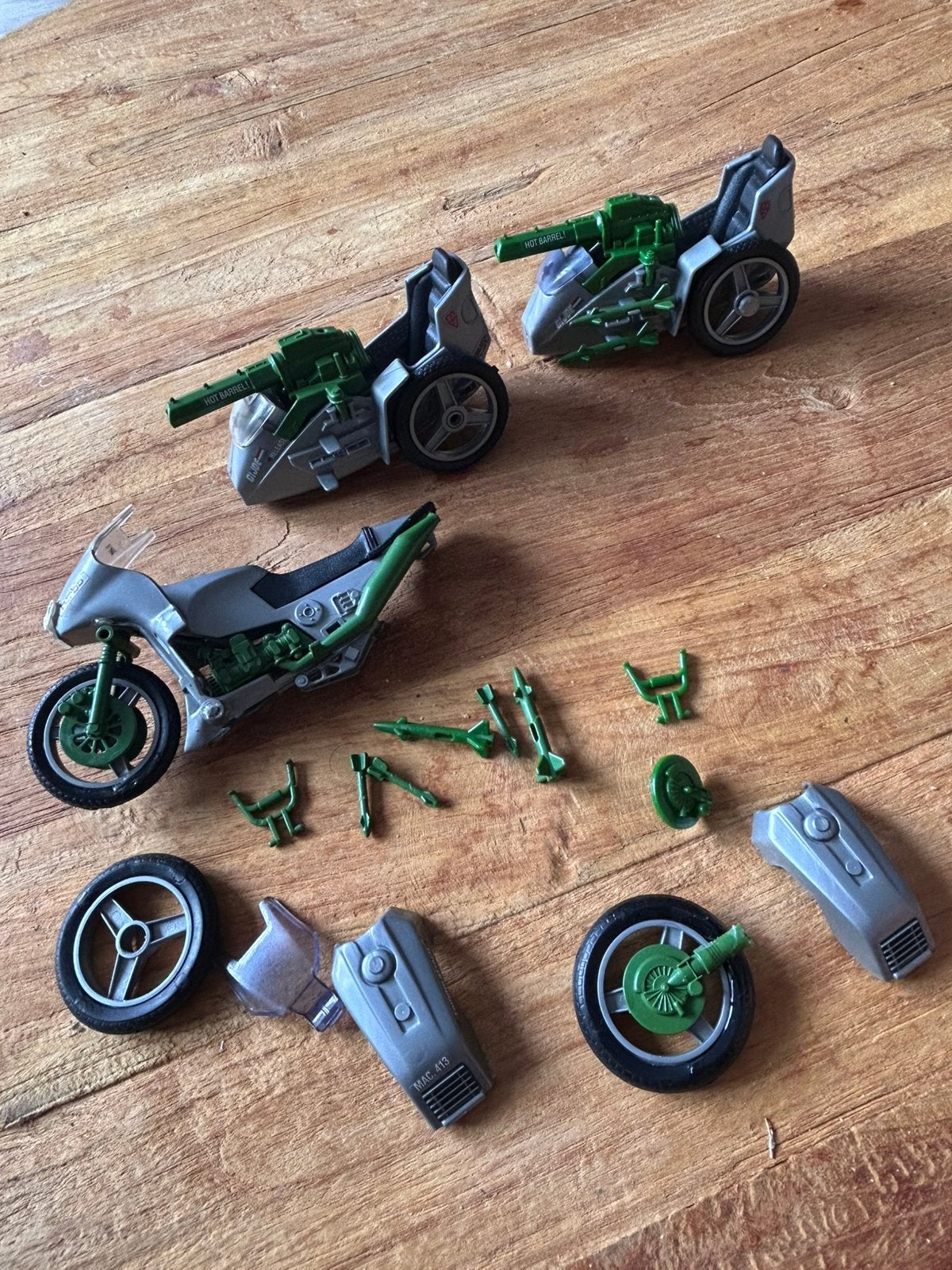 G.I. Joe Silver Mirage Motorcycle uit 1985 onderdelen, Ophalen of Verzenden, Gebruikt