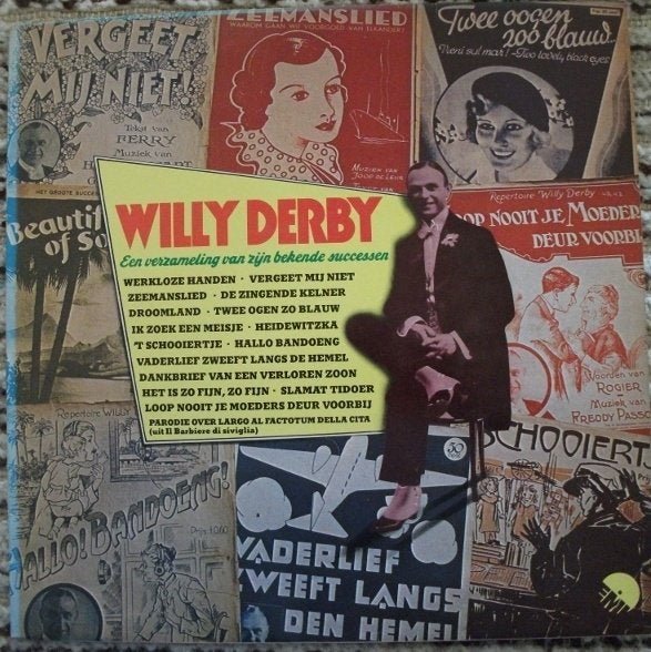 LP Willy Derby - Een verzameling van zijn bekende successen, LP, Verzenden, Zo goed als nieuw, Levenslied of Smartlap