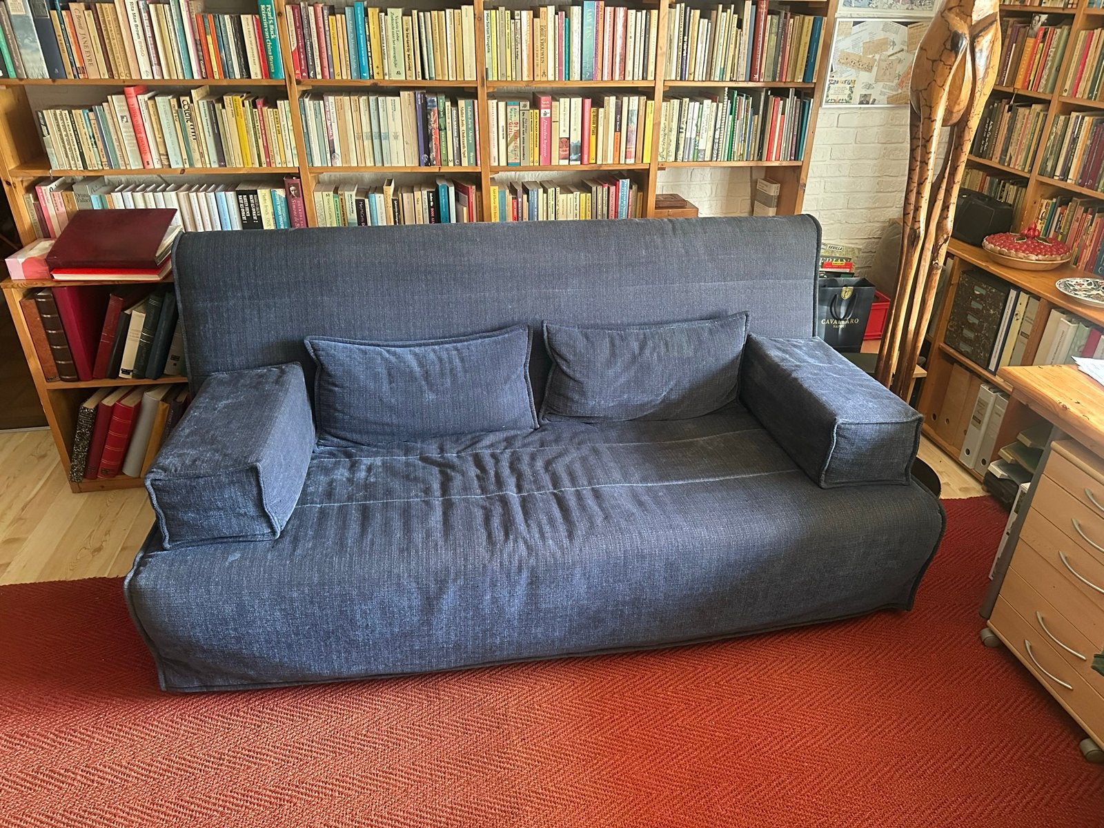 Comfortabele slaapbank - Ideaal voor logeerkamer, Gebruikt, Tweepersoons, 75 tot 100 cm, Ophalen of Verzenden