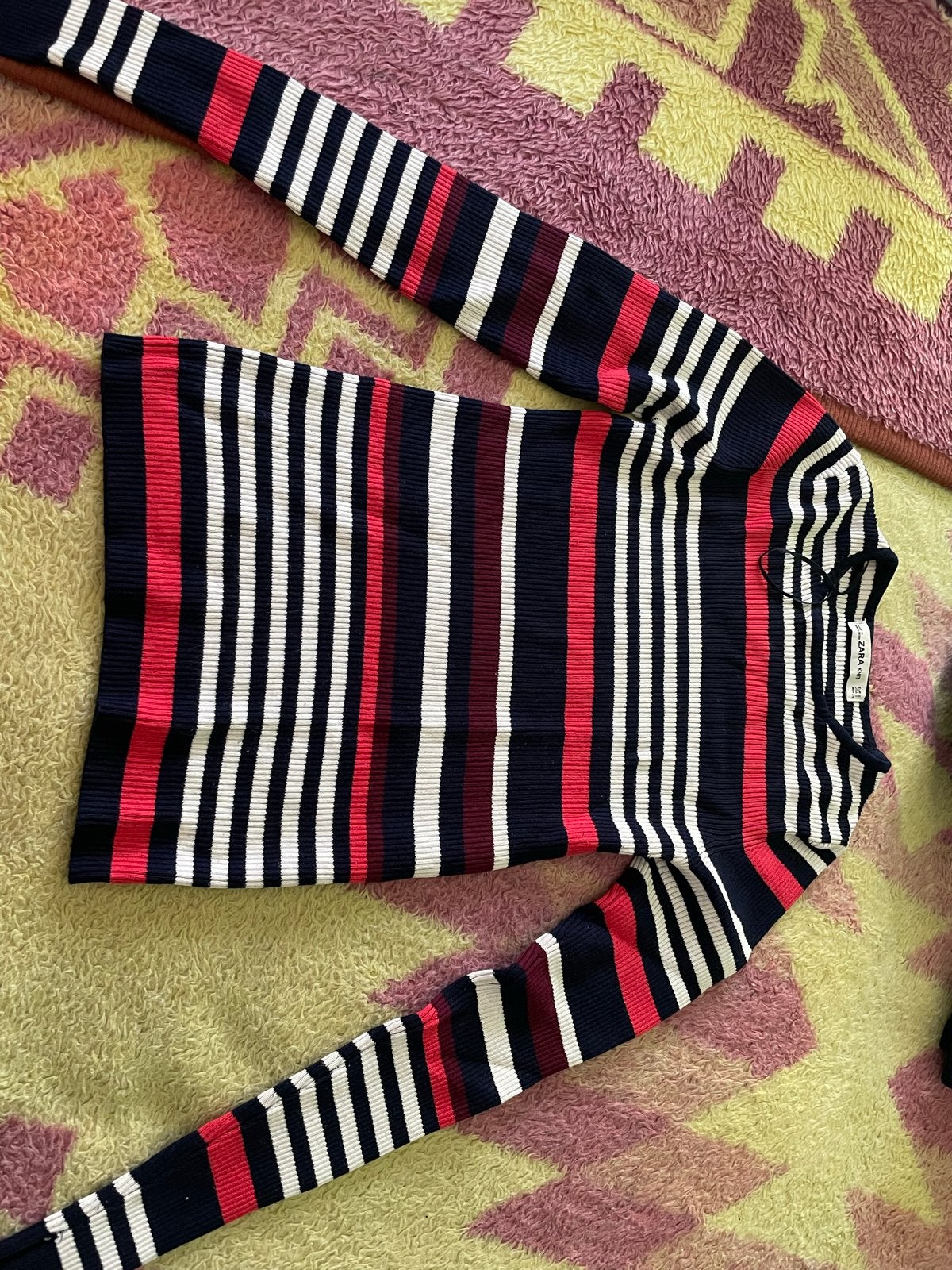 Zara Knit gestreepte trui - Maat S, Meerkleurig, Ophalen of Verzenden, Zo goed als nieuw, Lange mouw