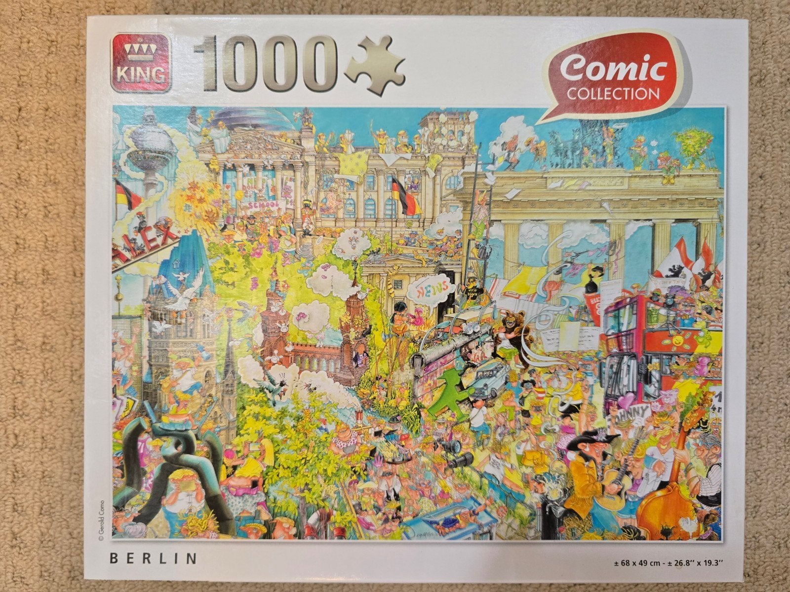 King Comic Collection Puzzel, Ophalen of Verzenden, 500 t/m 1500 stukjes, Zo goed als nieuw, Legpuzzel