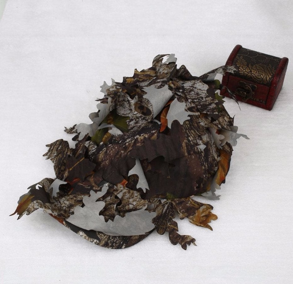 Camouflage Pet Met Bladeren / Jagen Vissen Outdoor Leger, Verzenden, Nieuw, Pet