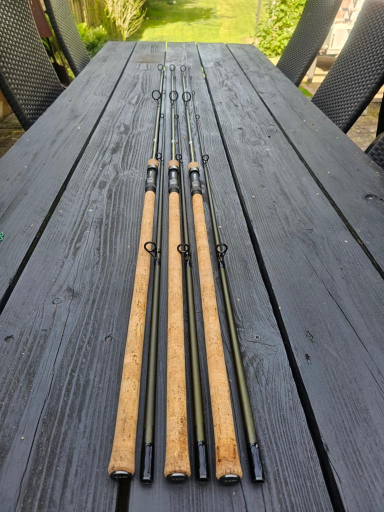 3 x karperhengels 2 3/4 lbs z.g.a.n, Watersport en Boten, Hengelsport | Karpervissen, Ophalen of Verzenden, Zo goed als nieuw