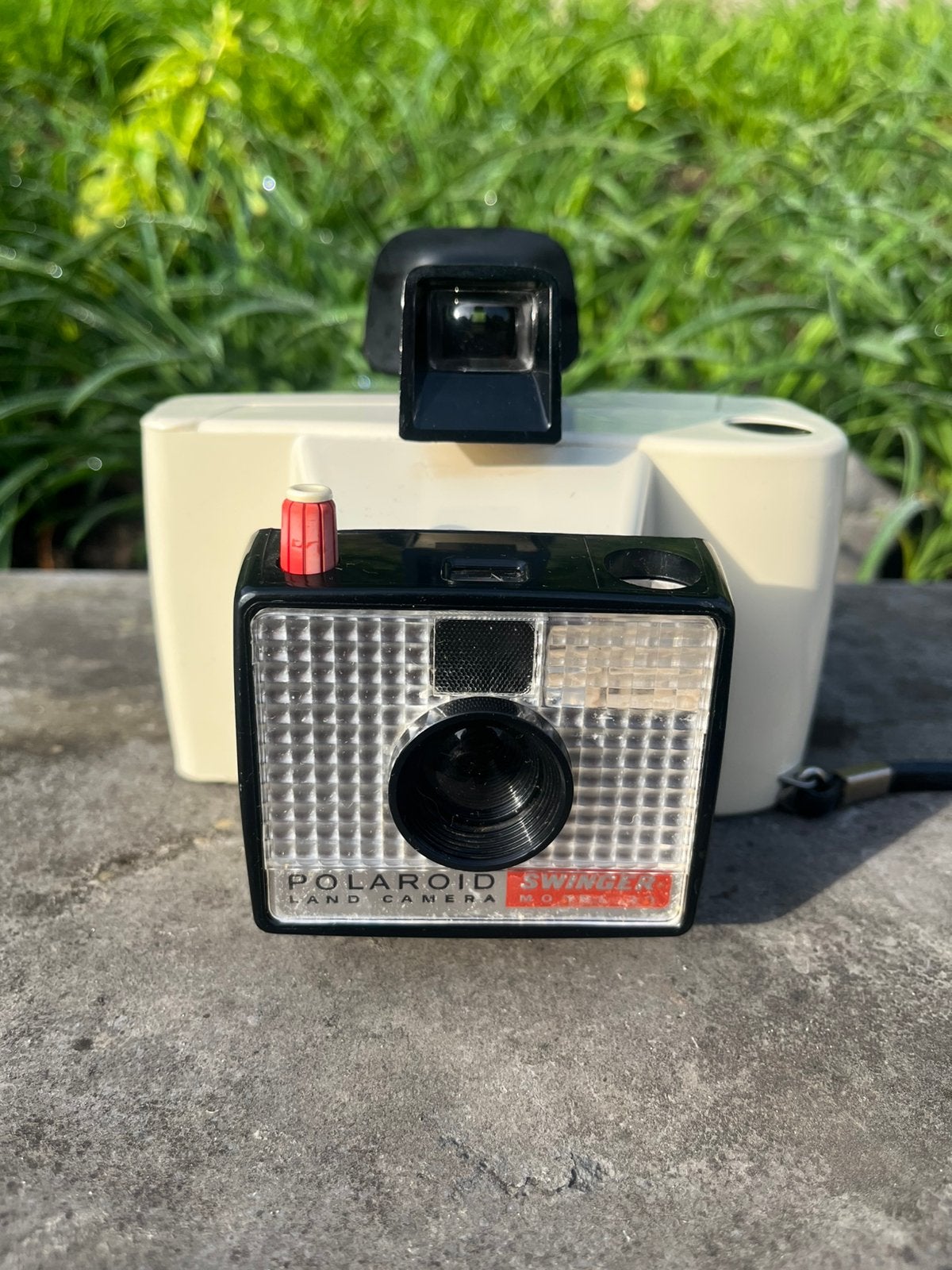 Polaroid Land Camera Swinger Model 20, gemaakt in Engeland, ?, Fototoestel, Polaroid, 1960 tot 1980