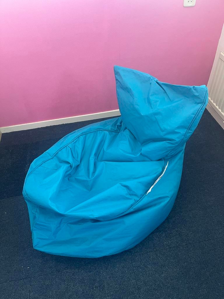 Sit&joy zitzak in prima staat - blauw, Huis en Inrichting, Zitzakken, Ophalen, Gebruikt, Blauw, Zitzak