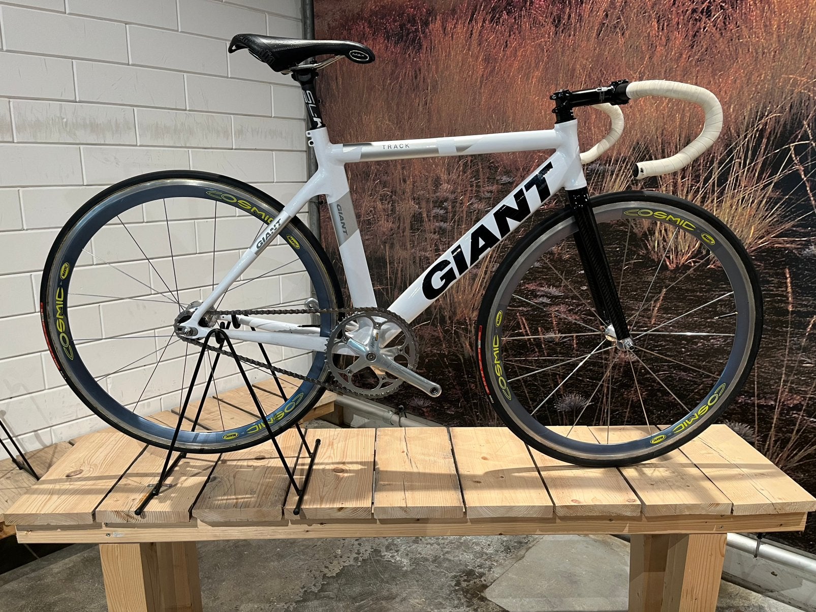 Giant Baanfiets Fixed Gear maat 50cm, Ophalen, Aluminium, 49 tot 53 cm, Giant