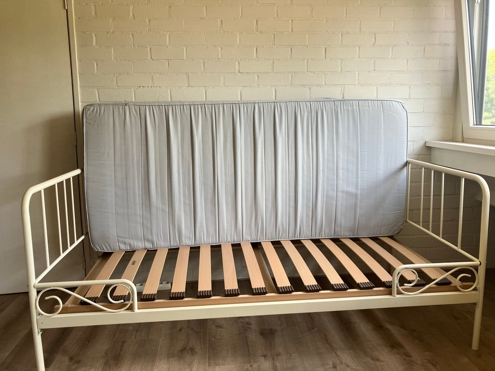 IKEA bed met goede lattenbodem en matras, Ophalen, Gebruikt, 90 cm, Eenpersoons
