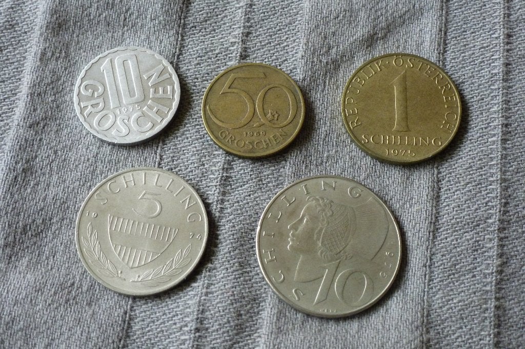 Oostenrijk - prachtig  5x 10, 50 grosch en 1, 5 en 10 schi, Ophalen of Verzenden, Oostenrijk, Setje