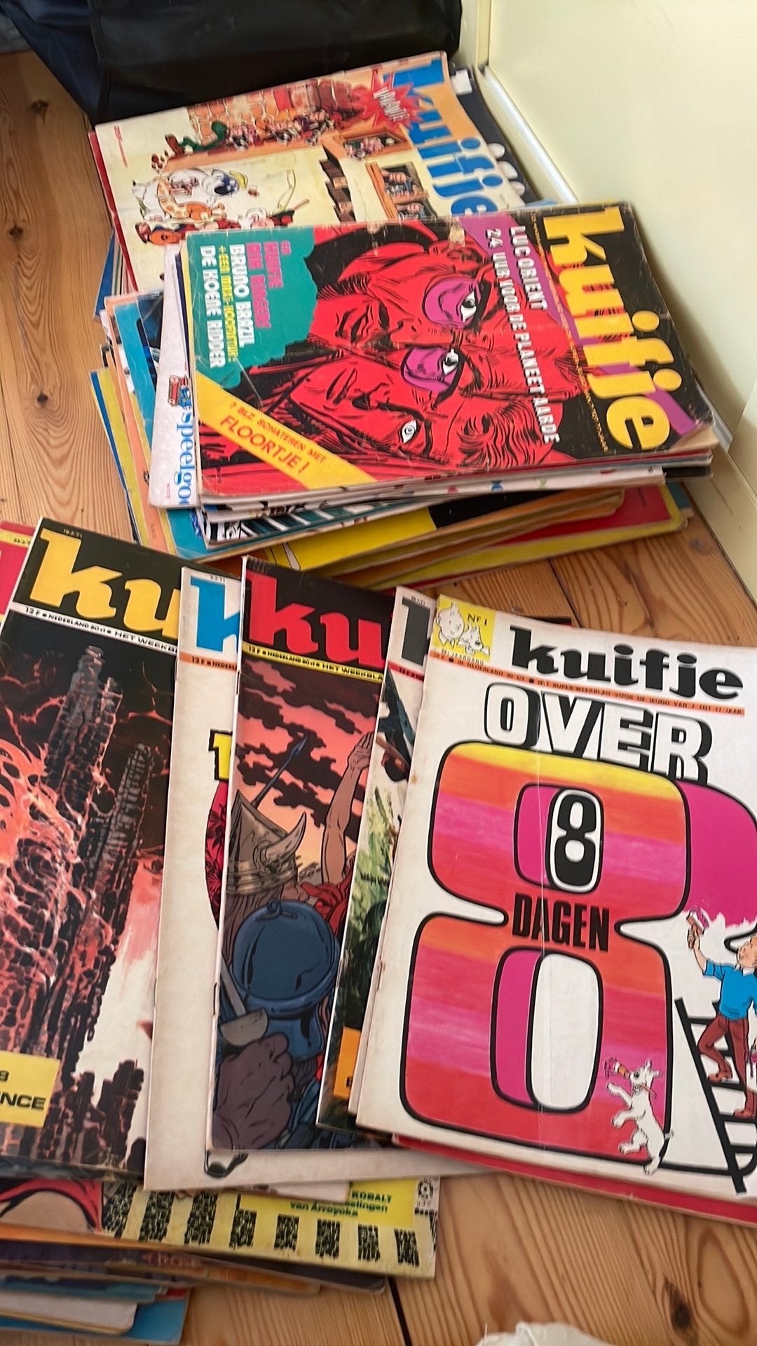 Kuifje tijdschriften - Diverse complete jaargangen. Jr 1970, Meerdere stripboeken, Ophalen, Gelezen