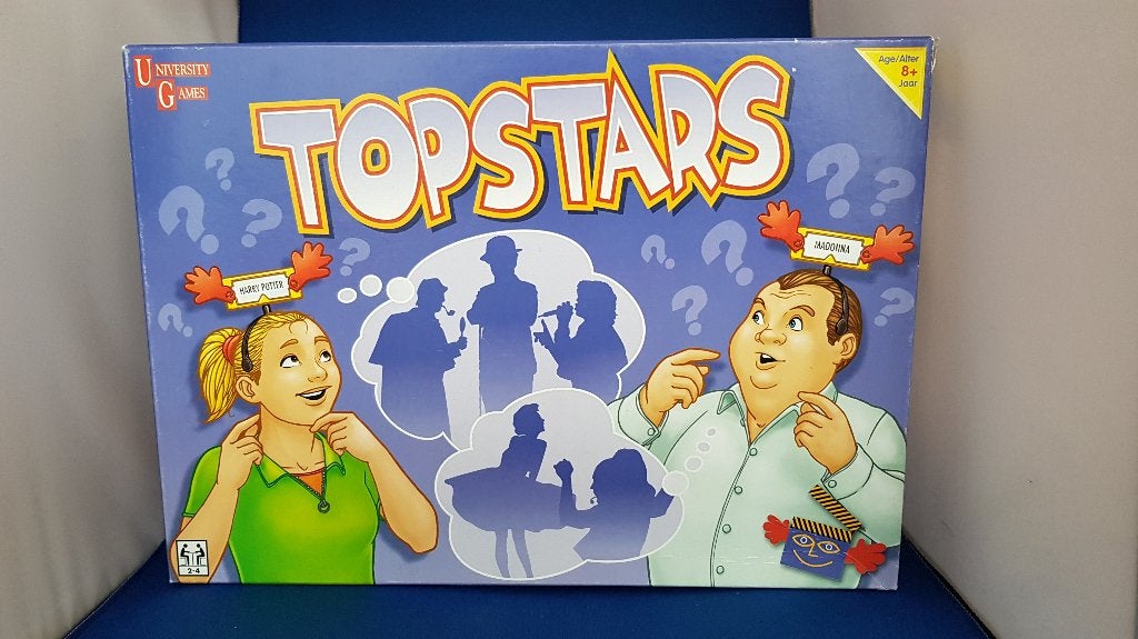 TopStars, Wie ben ik spel, University Games. 2A16, Hobby en Vrije tijd, Gezelschapsspellen | Bordspellen, Tweedehands verkoop