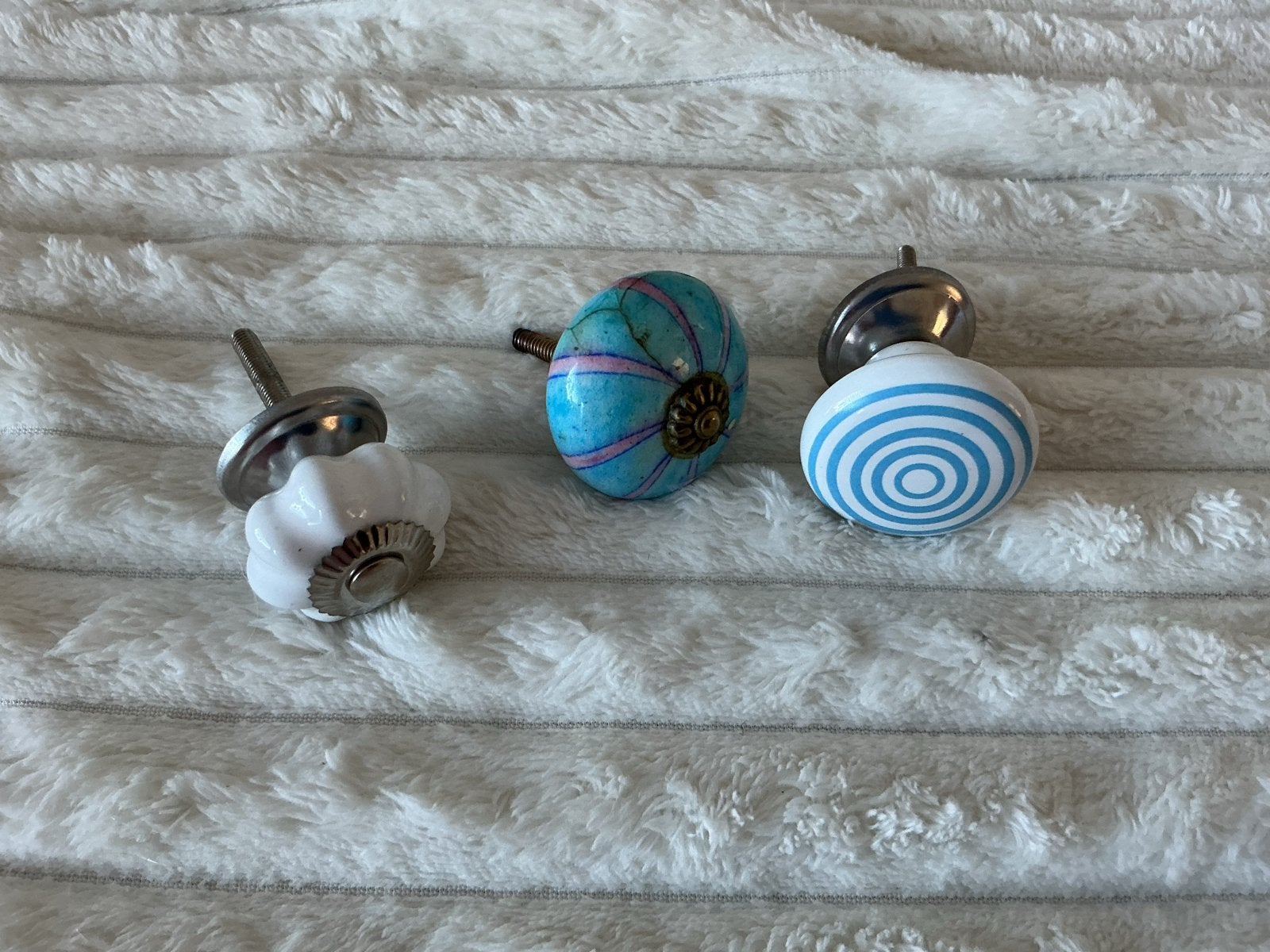 Set van 3 decoratieve ladeknoppen, Ophalen of Verzenden, Gebruikt