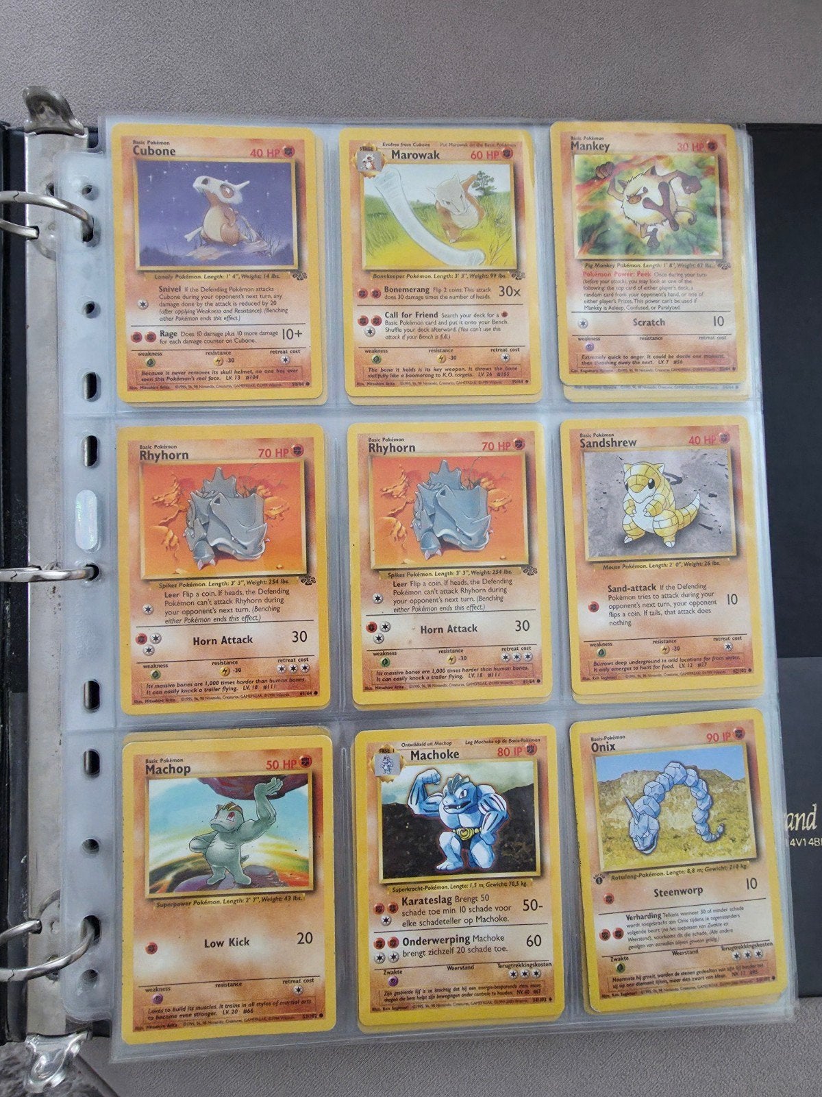 111 oude pokemon kaarten - base set, Ophalen of Verzenden, Gebruikt, Meerdere kaarten