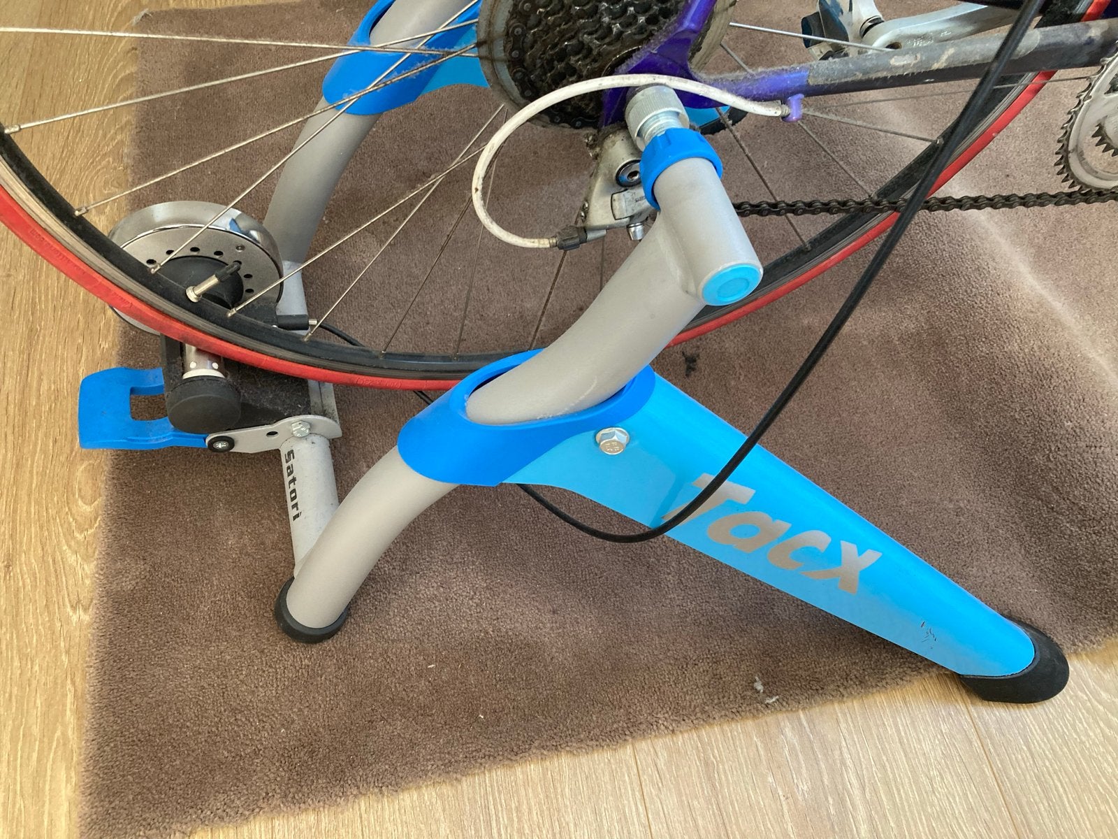 Giant Cadex retro racefiets met Tacx fietstrainer, Fietsen en Brommers, Fietsen | Racefietsen, Ophalen, 28 inch, Gebruikt, Aluminium