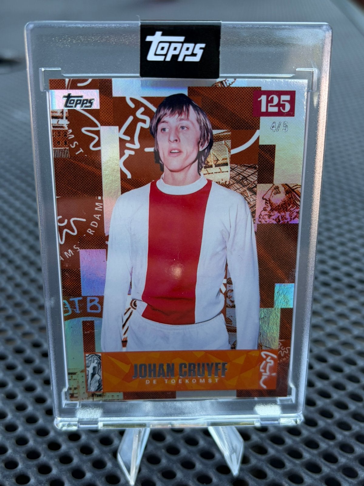 Johan Cruyff Topps 125 jaar 'De Toekomst' 4/5, Ophalen of Verzenden, Zo goed als nieuw, Ajax, Spelerskaart