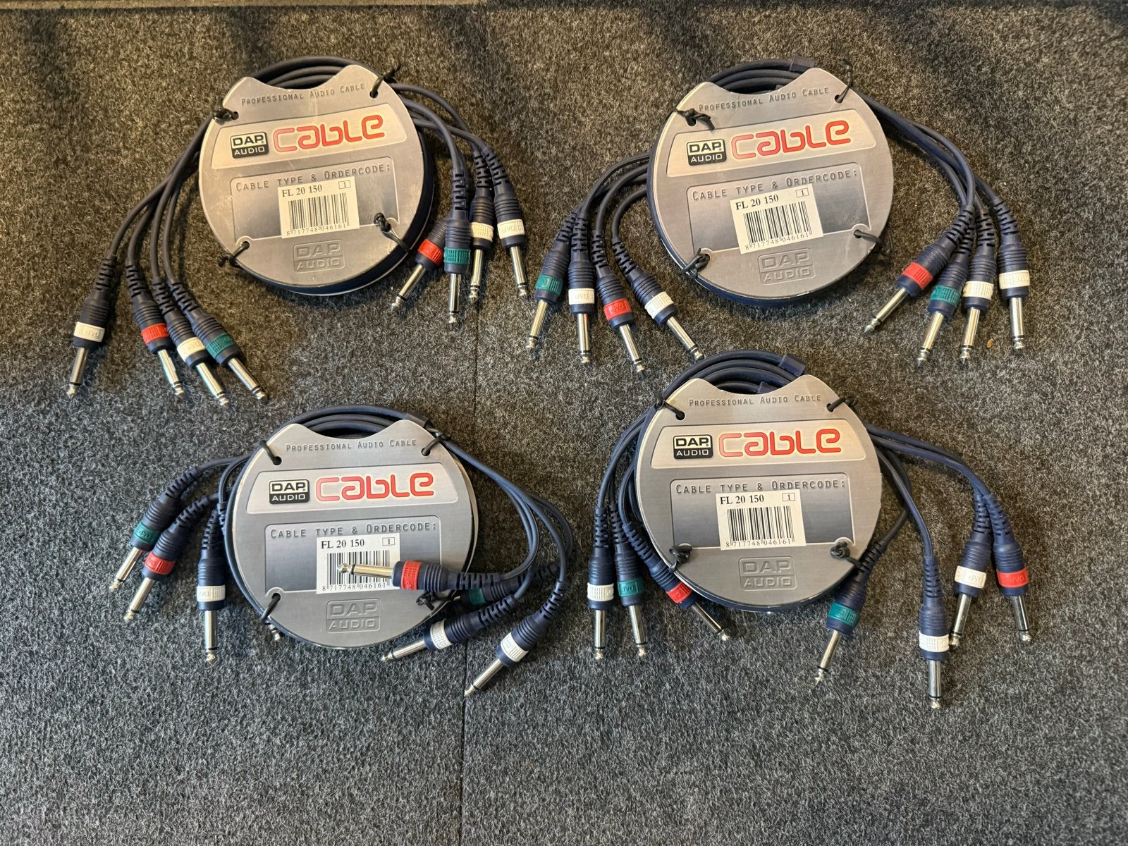DAP Audio Professional Audio Kabels (5 stuks), Ophalen of Verzenden, Zo goed als nieuw, Apparatuur