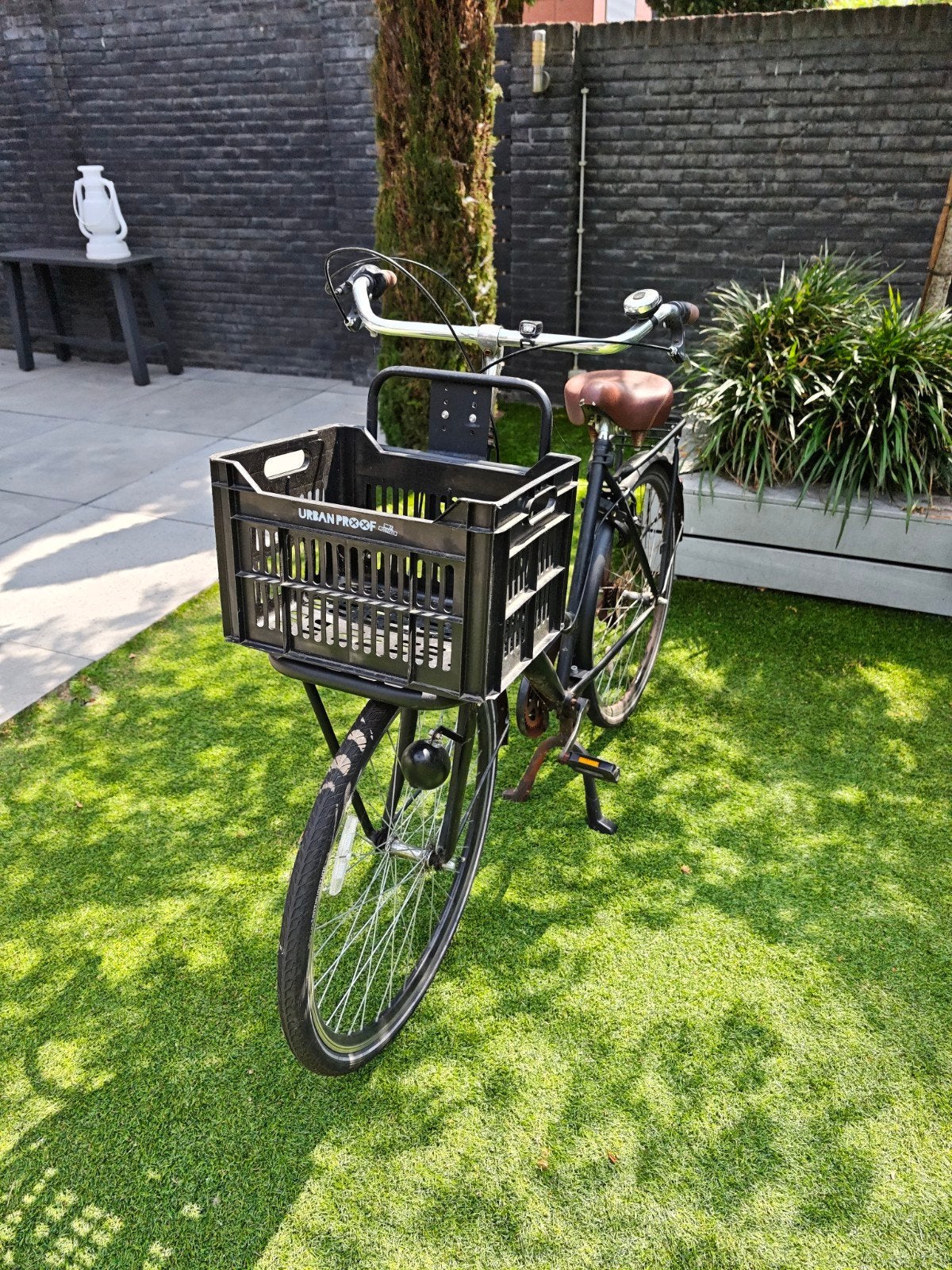 Spirit damesfiets met voordrager en mand, Gebruikt, Velgrem, Versnellingen, 50 tot 53 cm