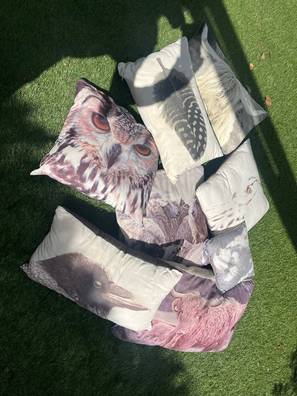 Diverse kussens met dierenprint, Overige merken, Gebruikt, Meerkleurig, Met print