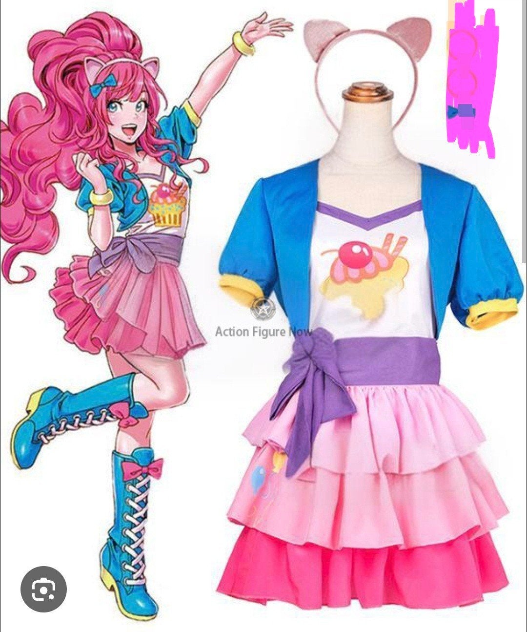 Nieuw Pinkie Pie My Little Pony outfit maat XS, Ophalen, Carnaval, Nieuw, Kleding