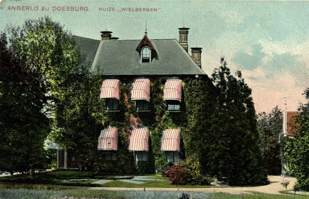 Angerlo bij Doesburg - Huize Wielebergen. - 1908 gelopen, Verzenden, Voor 1920, Gelopen, Gelderland
