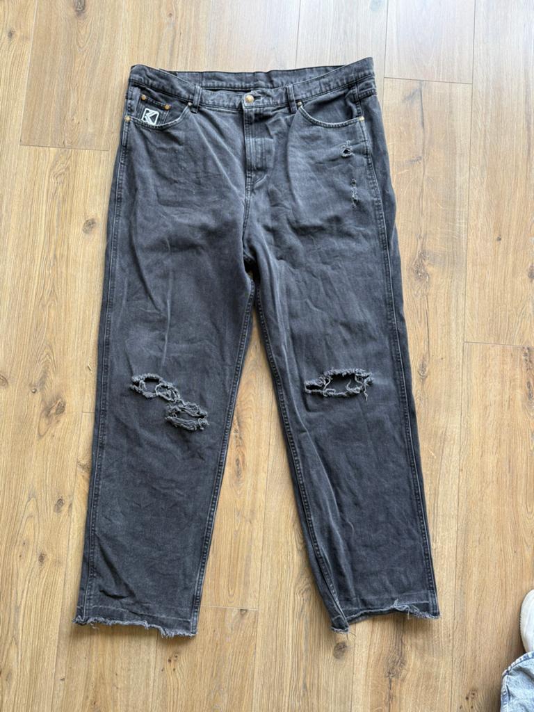 Karl Kani heren jeans, maat 38, Ophalen, Gedragen, Zwart, Overige jeansmaten