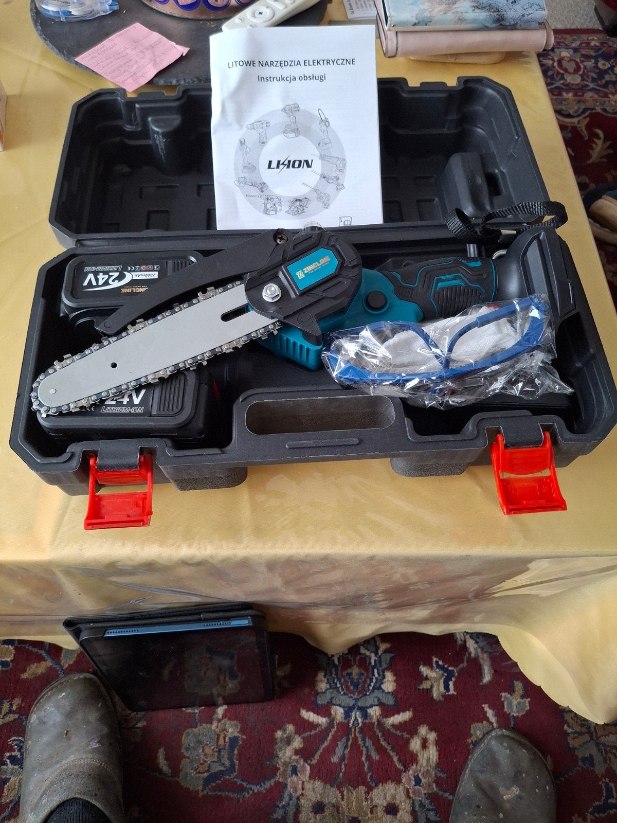 ZINCLINE 24V Mini Kettingzaag met Accu, Minder dan 30 mm, Kettingzaag, Nieuw, Ophalen of Verzenden
