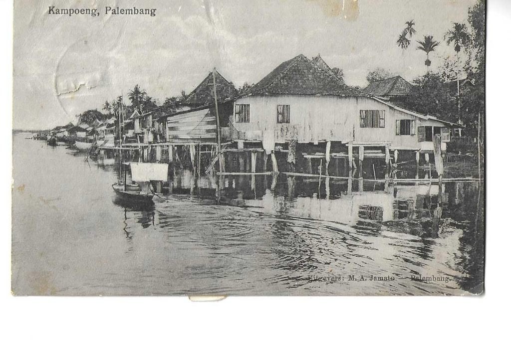 ned-indië  palembang  1930 kampoeng  uitg jamato, Verzenden, 1920 tot 1940, Gelopen, Buiten Europa