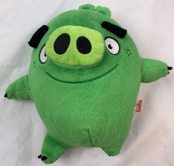 Angry Birds varken Leonard groen pluche knuffel Rovi, Coolsingel 104, 3011 AG Rotterdam, Netherlands, Groen, Overige merken, Verzenden