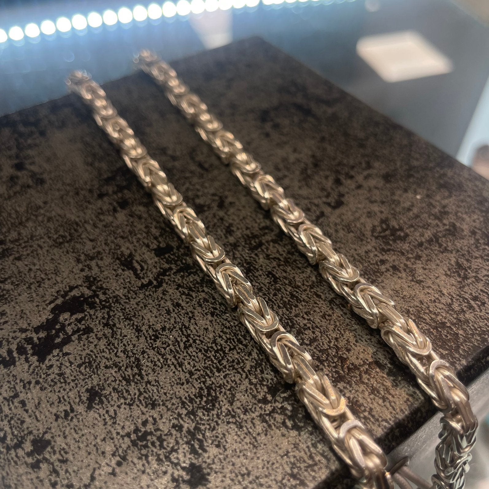 Zilveren koningsketting, Sieraden, Tassen en Uiterlijk, Kettingen, Ophalen of Verzenden, Nieuw, Zilver, Zilver