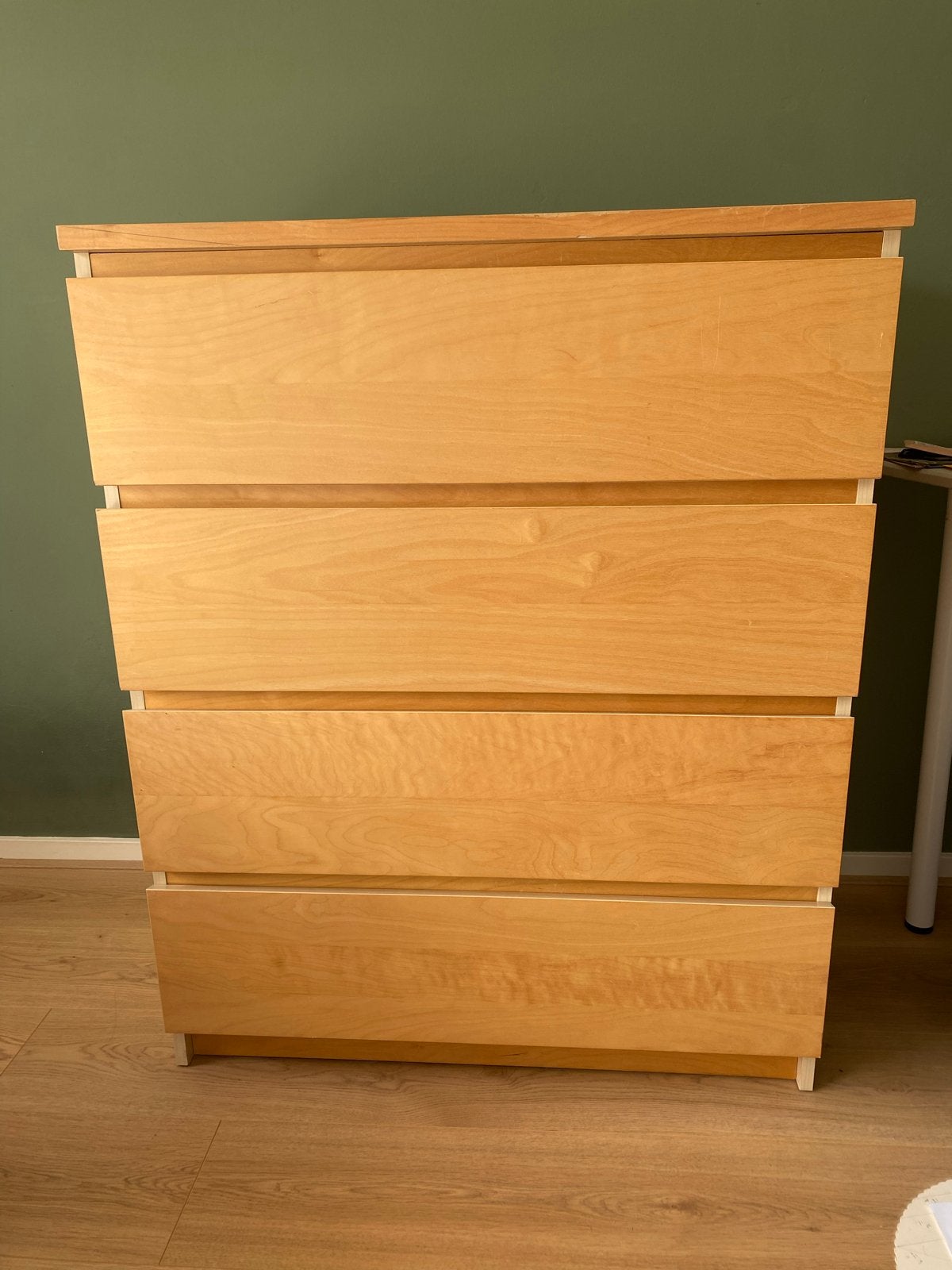 Malm ladenkast 4 lades, Huis en Inrichting, Kasten | Ladekasten, Ophalen, Gebruikt, 100 tot 150 cm, 50 tot 100 cm