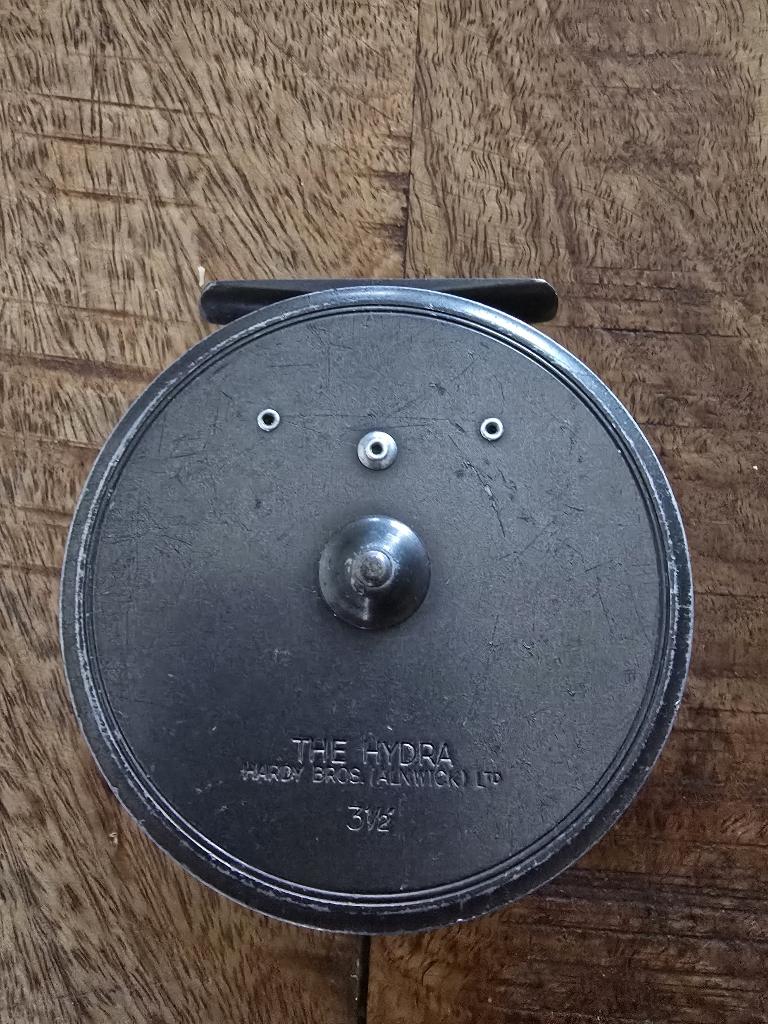 Vintage Hardy "The Hydra" vliegvisreel 3 1/2", Watersport en Boten, Hengelsport | Vliegvissen, Hardy, Gebruikt, -, Molen
