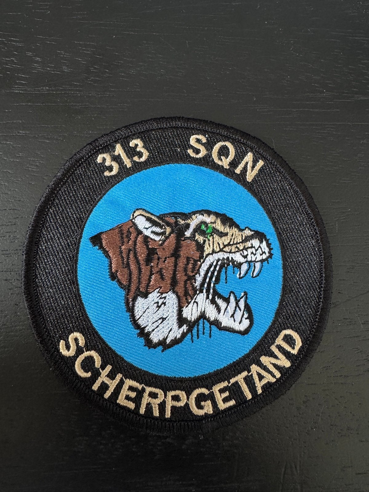 Klu 313 Squadron patch, Verzenden, Zo goed als nieuw, Patch, Badge of Embleem