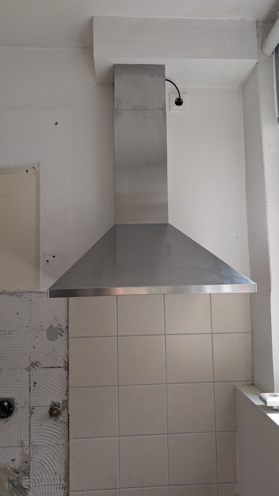 Zilveren afzuigkap Whirlpool for IKEA, Ophalen, Gebruikt, Wandschouwkap, Vrijstaand