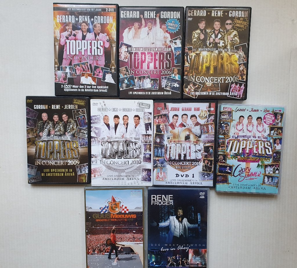 Muziek dvd s Toppers, Guus Meeuwis en Rene Froger, Alle leeftijden, Ophalen of Verzenden, Zo goed als nieuw