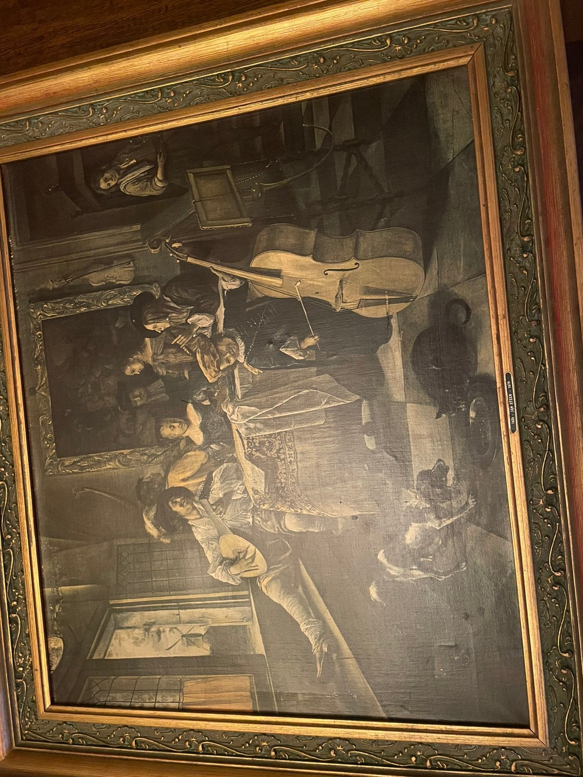 Olieversfschilderij naar jan steen, Ophalen