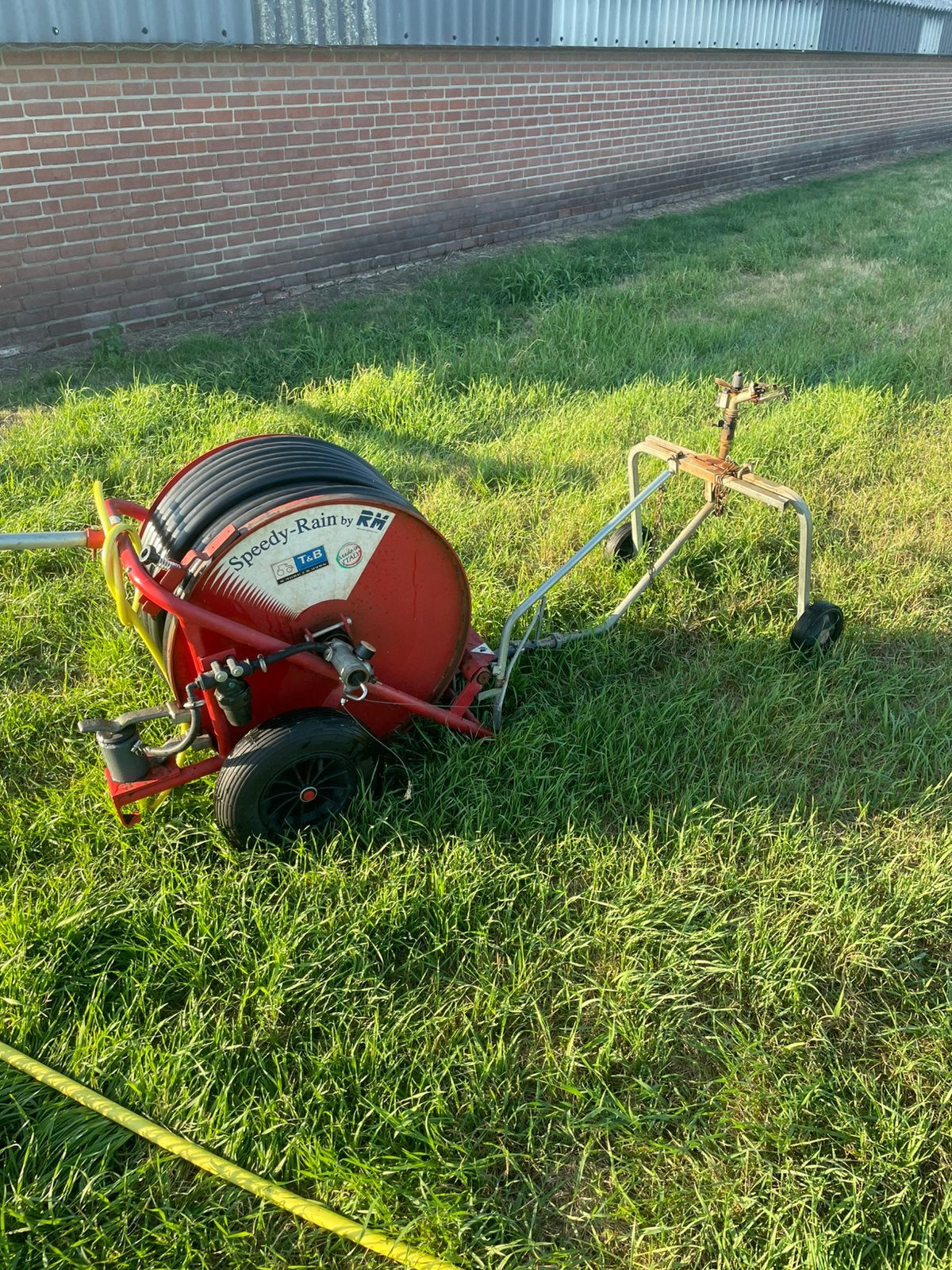 Mini beregening haspel, Ophalen
