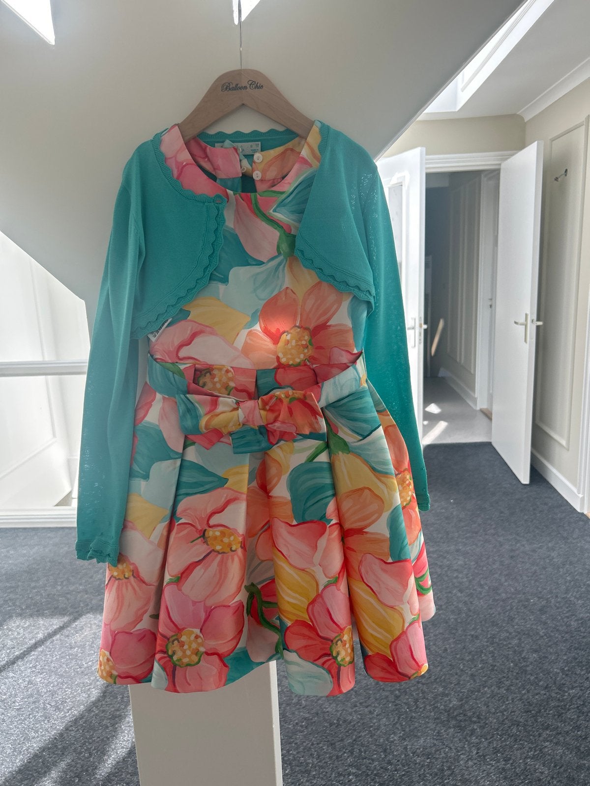 Abel & Lula Bloemenjurk met Bolero - Maat 8, Ophalen of Verzenden, Zo goed als nieuw, Meisje