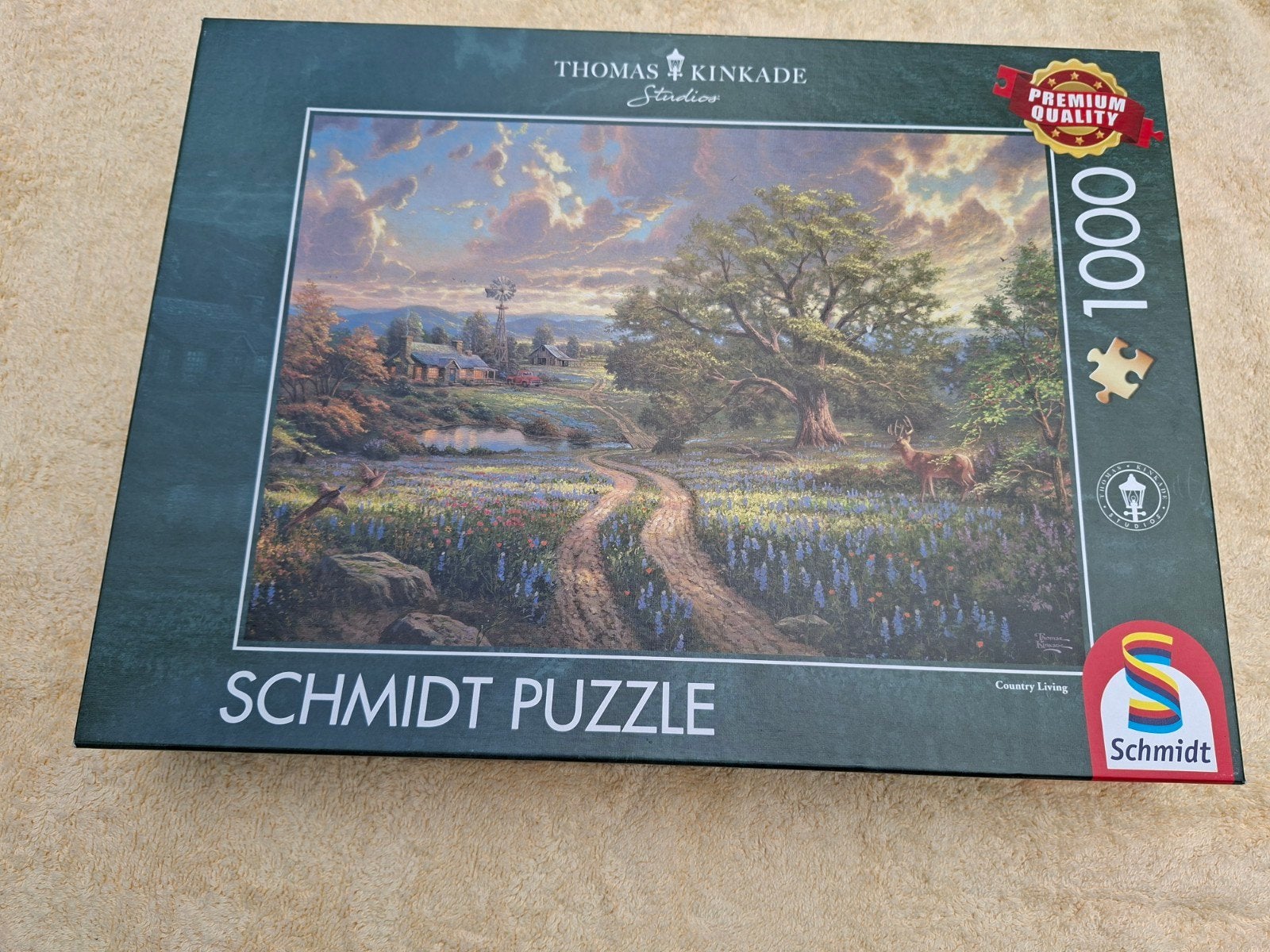 Schmidt puzzel Idyllisch leven op het platteland., Ophalen of Verzenden, 500 t/m 1500 stukjes, Zo goed als nieuw, Legpuzzel