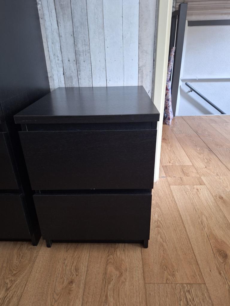 2x IKEA Nachtkastje - Zo goed als nieuw, Ophalen, Minder dan 45 cm, Zo goed als nieuw, Minder dan 55 cm