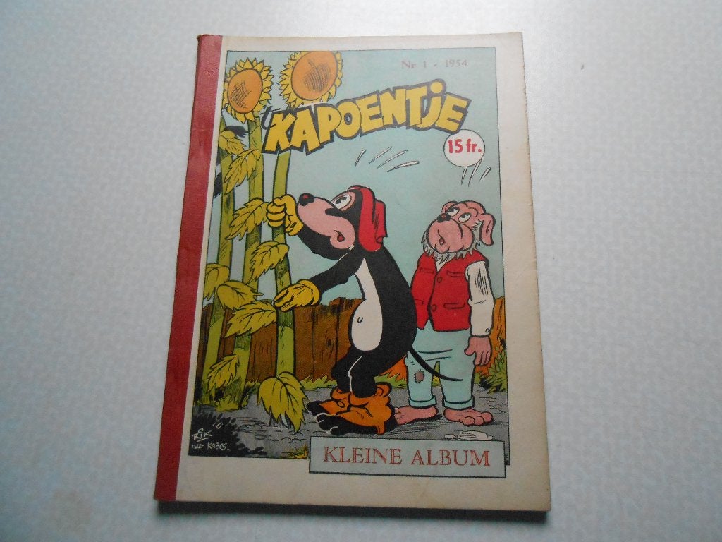 Kleine Album 't Kapoentje 1A. 1954., Gelezen, Eén stripboek, Ophalen of Verzenden, Hergé