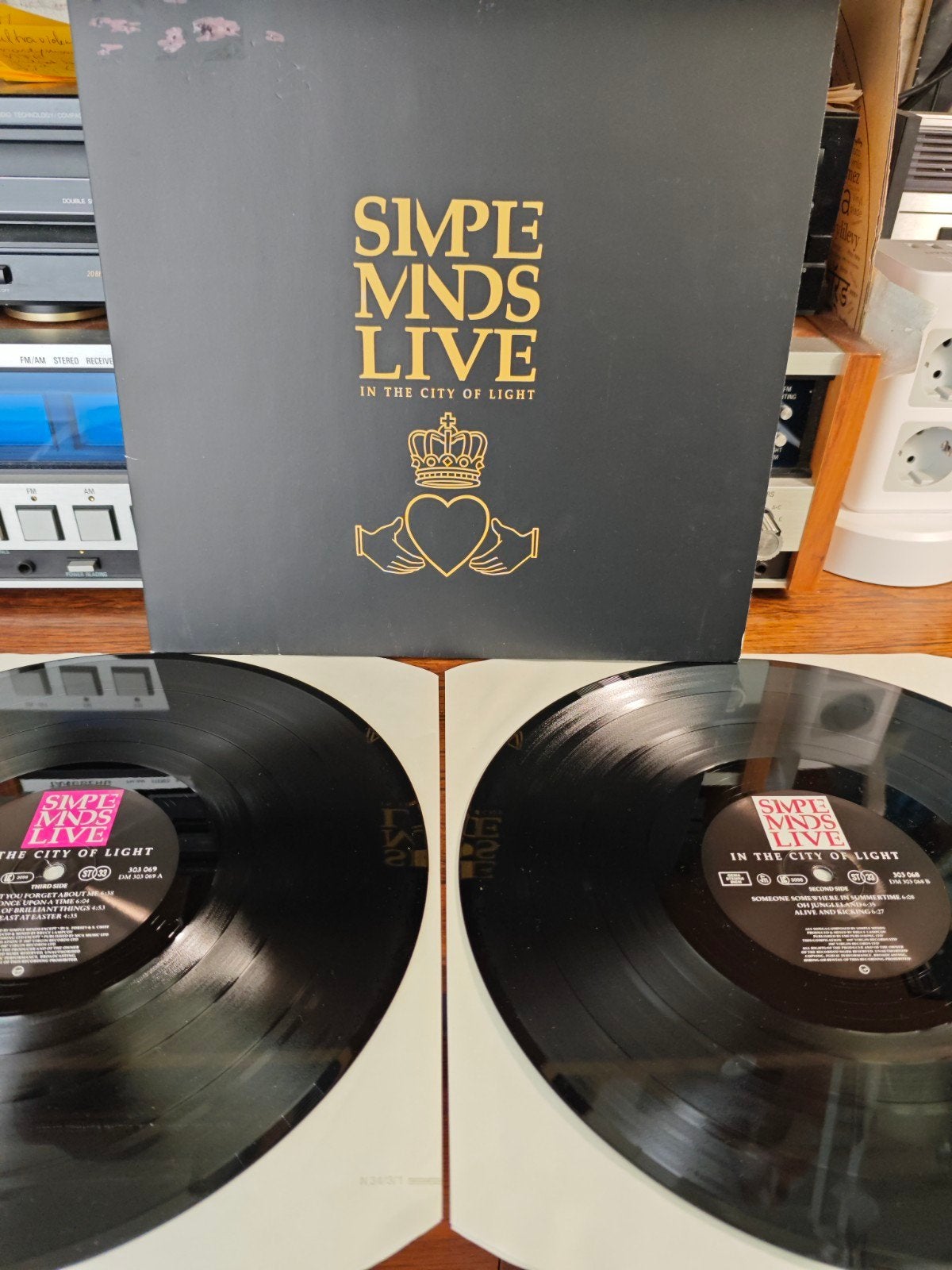 Simple Minds - Live In The City Of Light dubbel LP, Cd's en Dvd's, Gatefold hoes, Ophalen of Verzenden, Zo goed als nieuw, 12 inch
