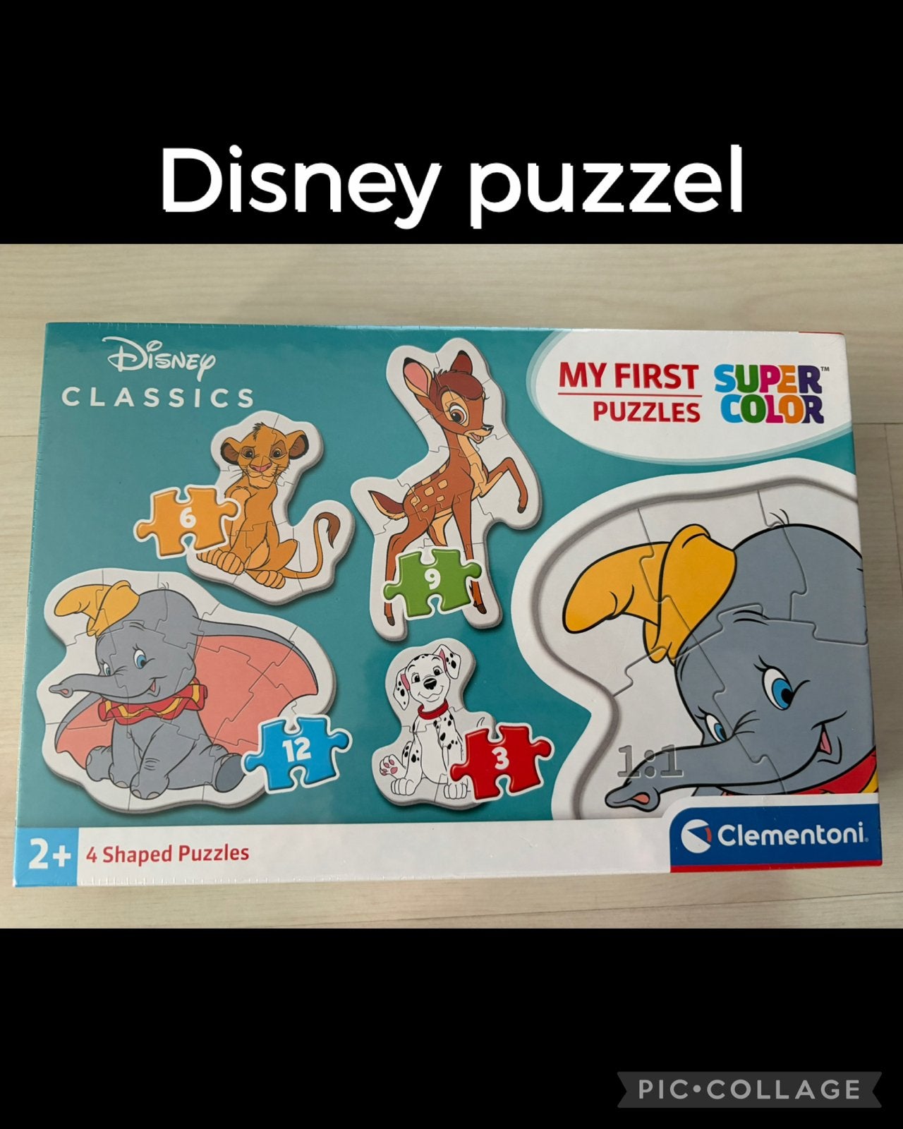 Disney Classics Puzzelset - 4 Vormpuzzels voor Peuters, Ophalen of Verzenden, 10 tot 50 stukjes, Zo goed als nieuw, 2 tot 4 jaar